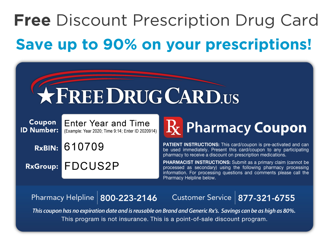 Rite Aid Pharmacy Discount Drug Card - Save up to 75% on prescriptions!