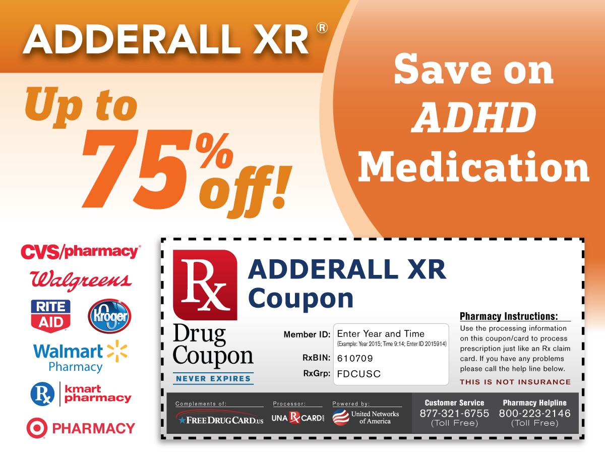 Shire coupons adderall manufacturer xr