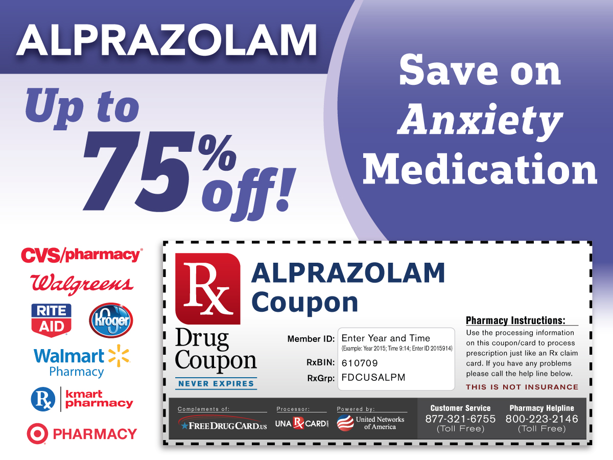 Alprazolam Coupon for Prescription Discounts