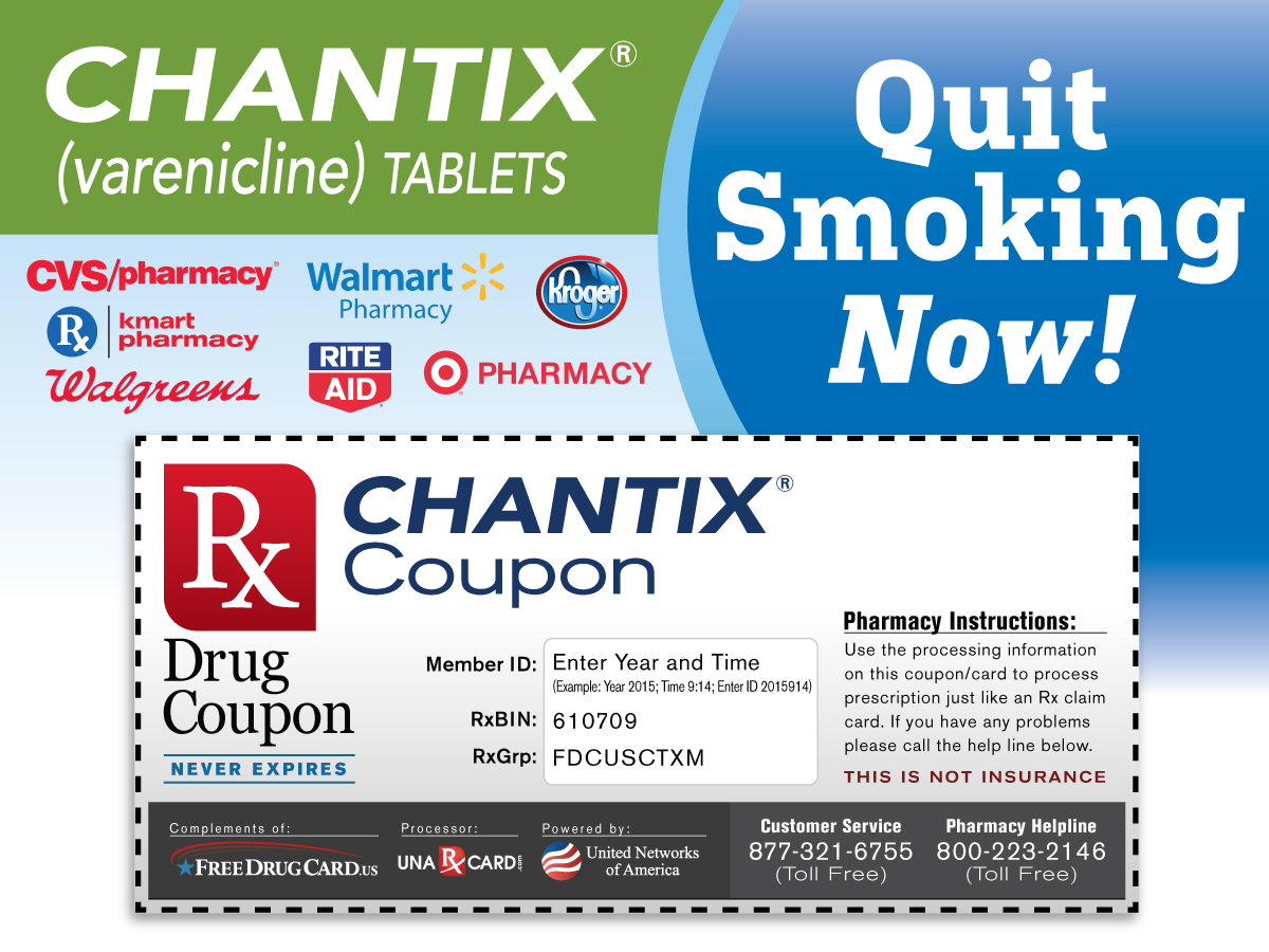 Chantix Coupon for Prescription Discounts