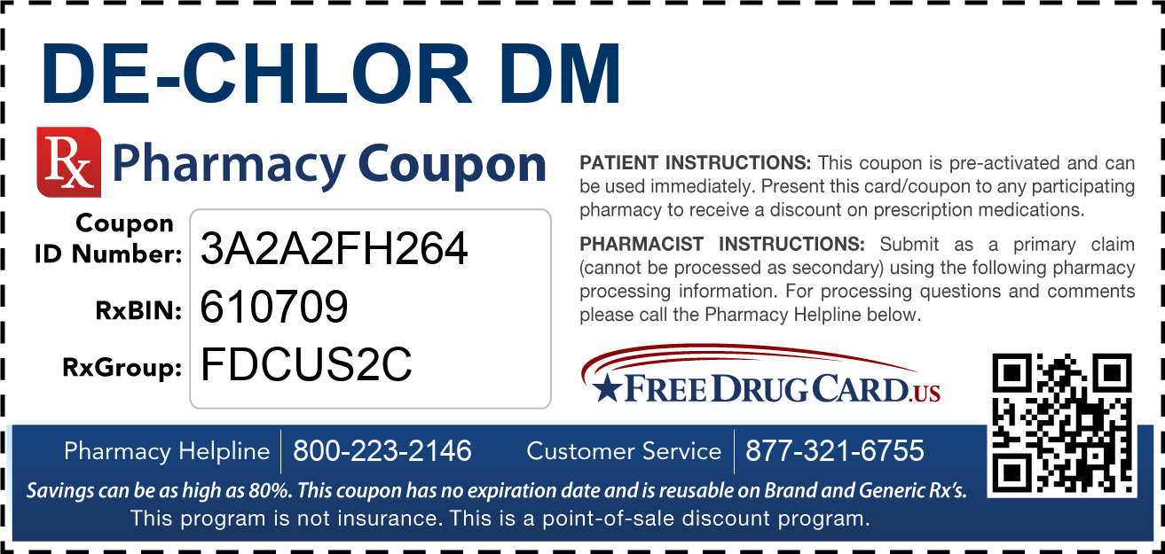 Discount De-Chlor DM Pharmacy Drug Coupon
