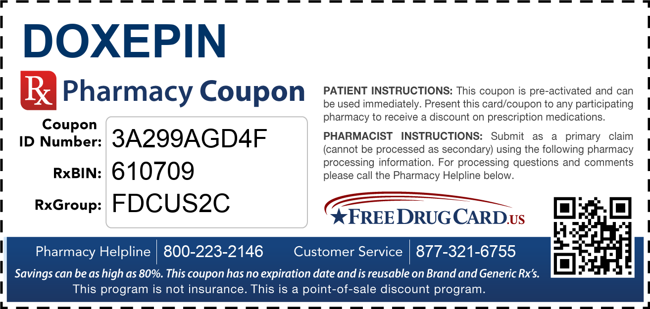 Discount Doxepin Pharmacy Drug Coupon