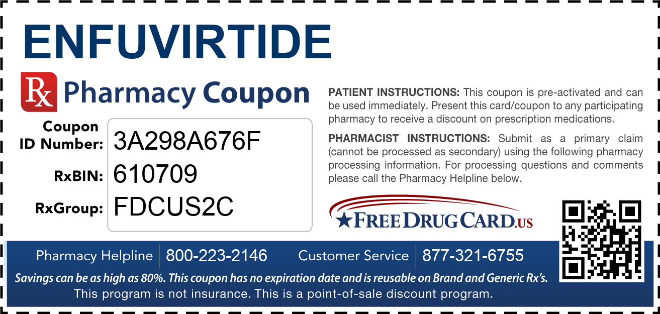 Discount Enfuvirtide Pharmacy Drug Coupon