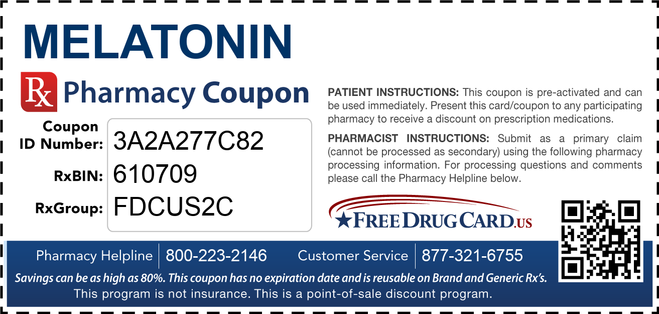 Discount Melatonin Pharmacy Drug Coupon