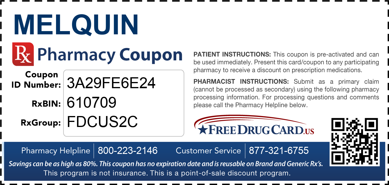 Discount Melquin Pharmacy Drug Coupon