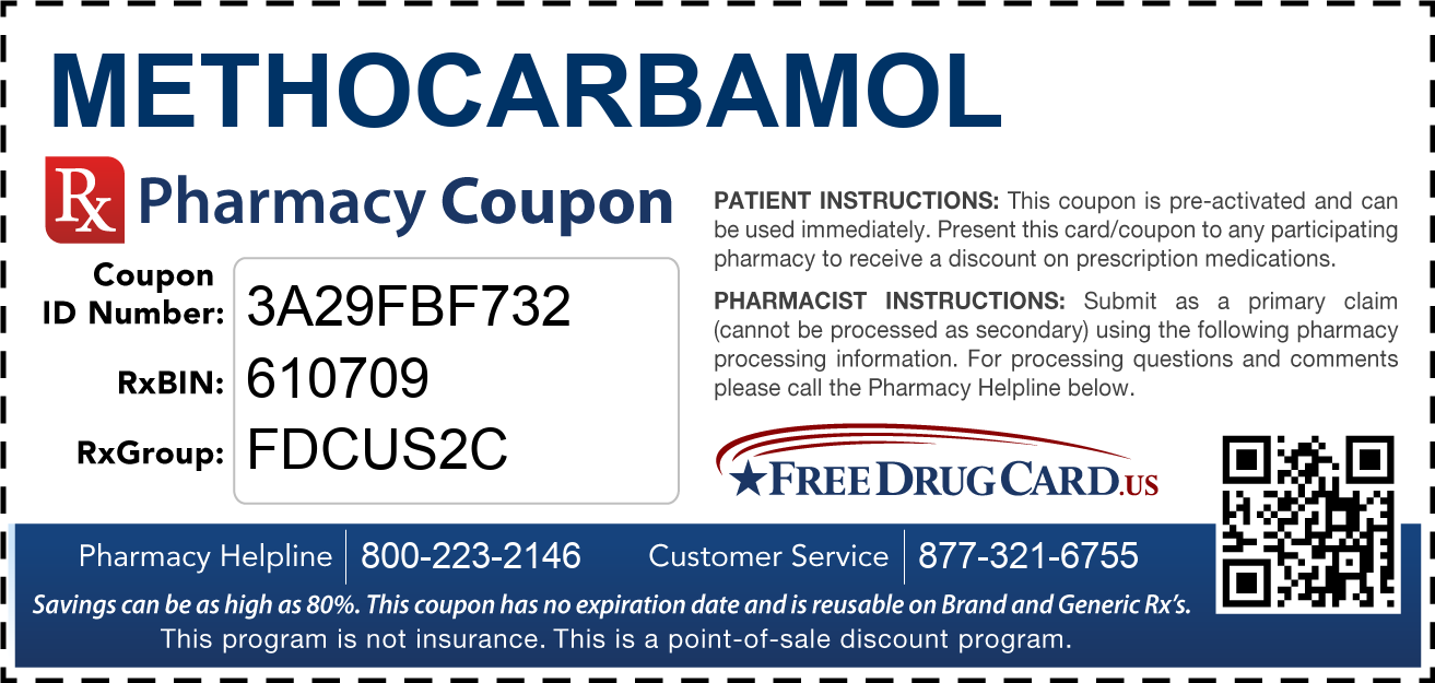 Discount Methocarbamol Pharmacy Drug Coupon