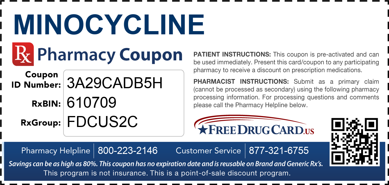 Discount Minocycline Pharmacy Drug Coupon