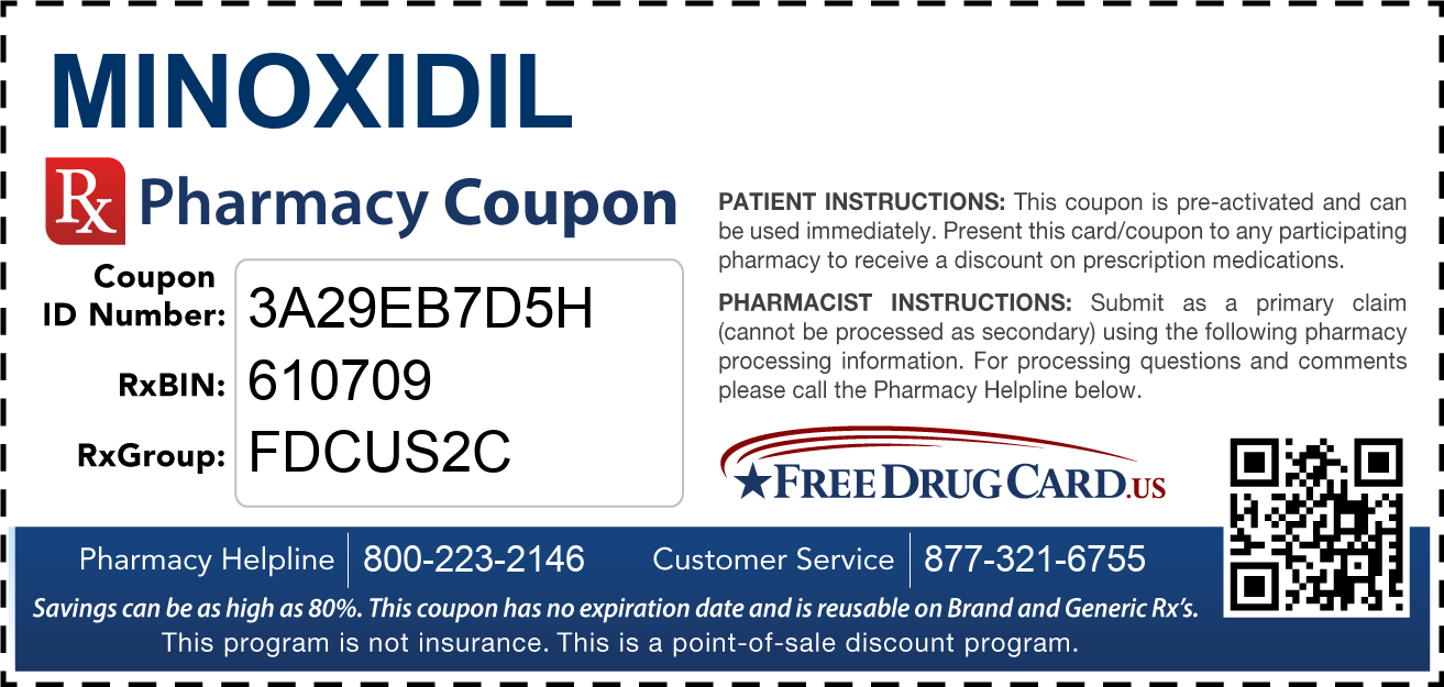 Discount Minoxidil Pharmacy Drug Coupon
