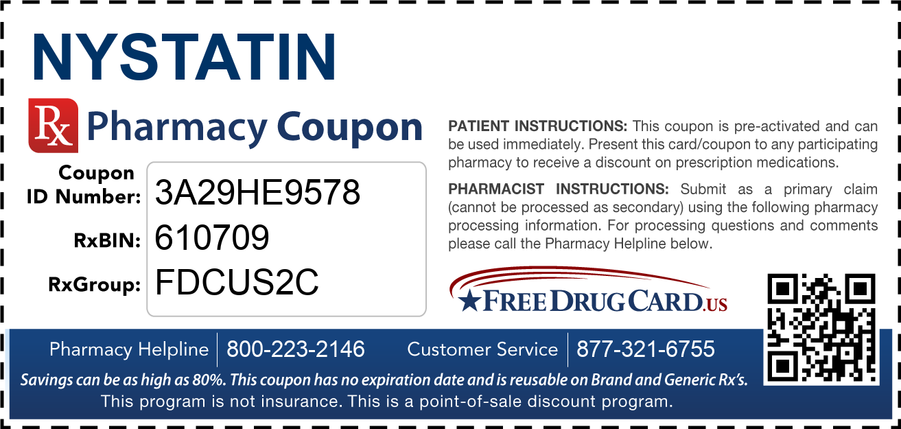 Discount Nystatin Pharmacy Drug Coupon