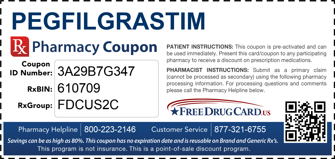 Discount Pegfilgrastim Pharmacy Drug Coupon