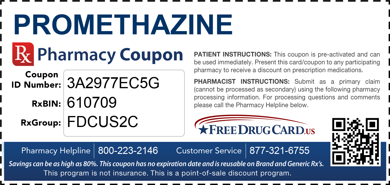 Discount Promethazine Pharmacy Drug Coupon