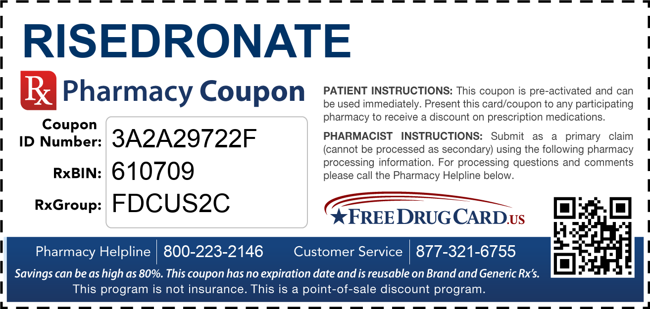 Discount Risedronate Pharmacy Drug Coupon