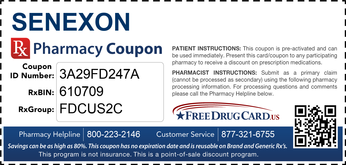 Discount Senexon Pharmacy Drug Coupon