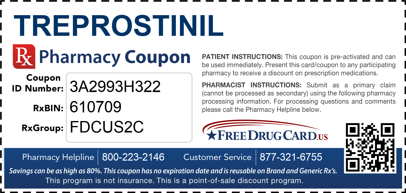 Discount Treprostinil Pharmacy Drug Coupon