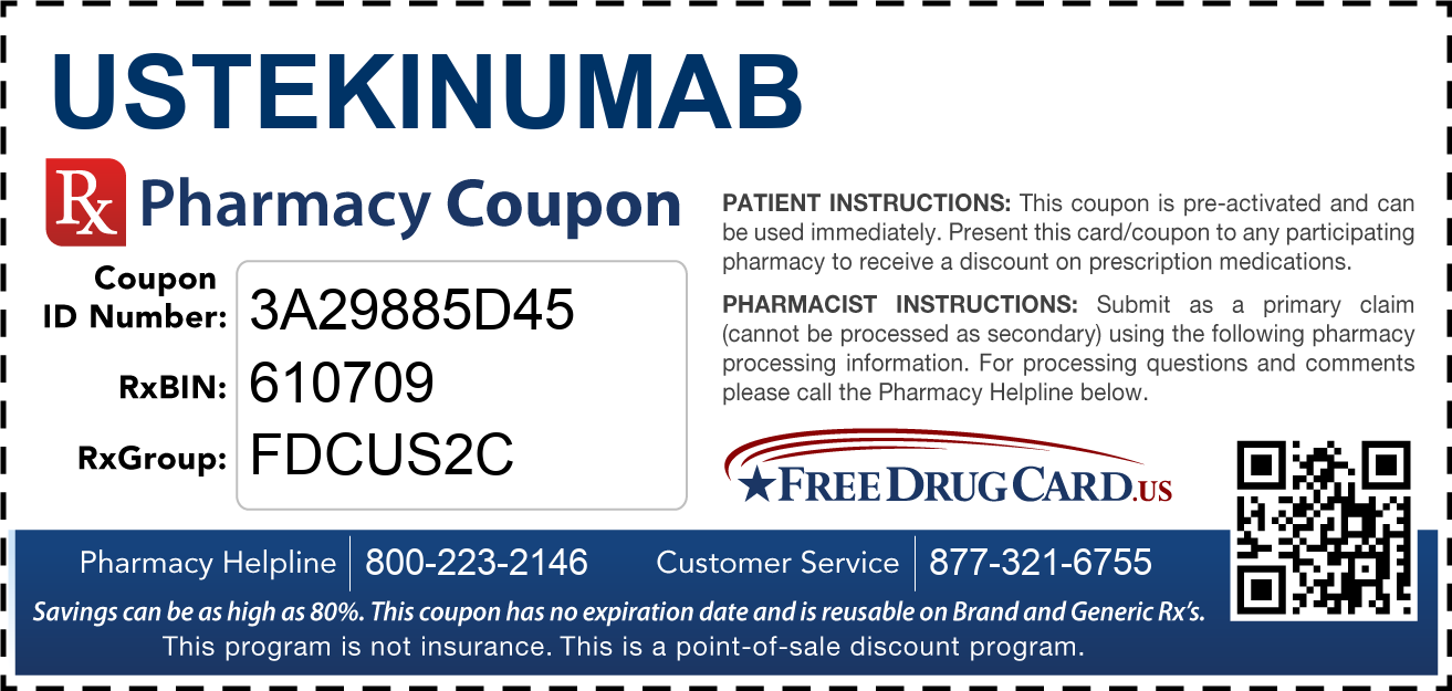 Discount Ustekinumab Pharmacy Drug Coupon