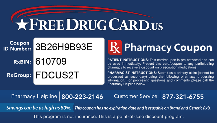 Free Drug Card Discount Prescription Cards Pharmacy Coupons