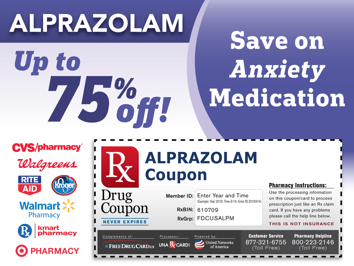 PRESCRIPTION DISCOUNT CARD FOR XANAX