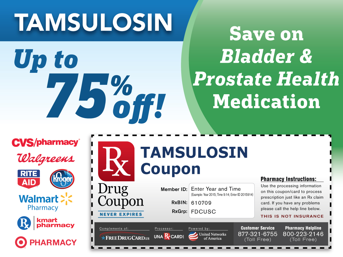 Tamsulosin Coupon for Prescription Discounts